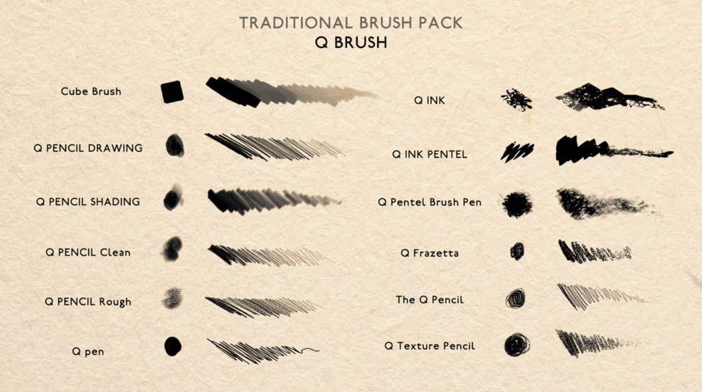 ArtStation - Traditional Brush by Quentin Gabriel Preview 2