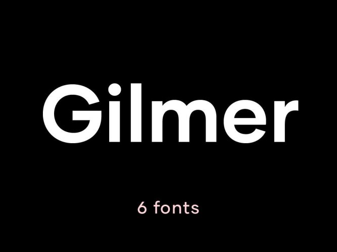 Gilmer Font Family Free Download