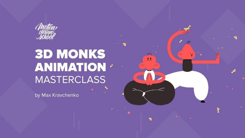 Motion Design School 3D Monks Animation