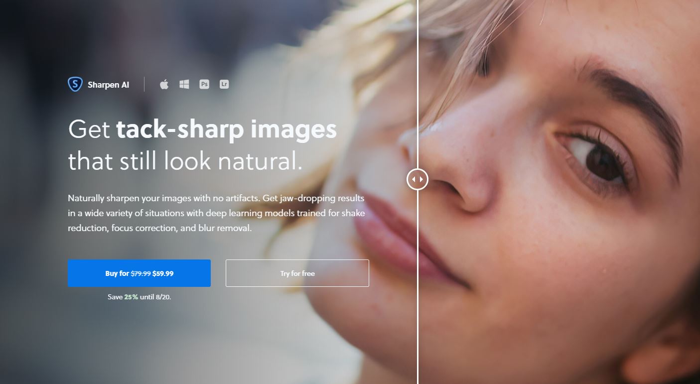 Topaz Labs Sharpen AI