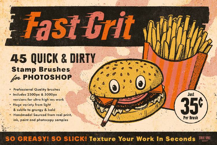 TGTS Fast Grit Brushes for Photoshop