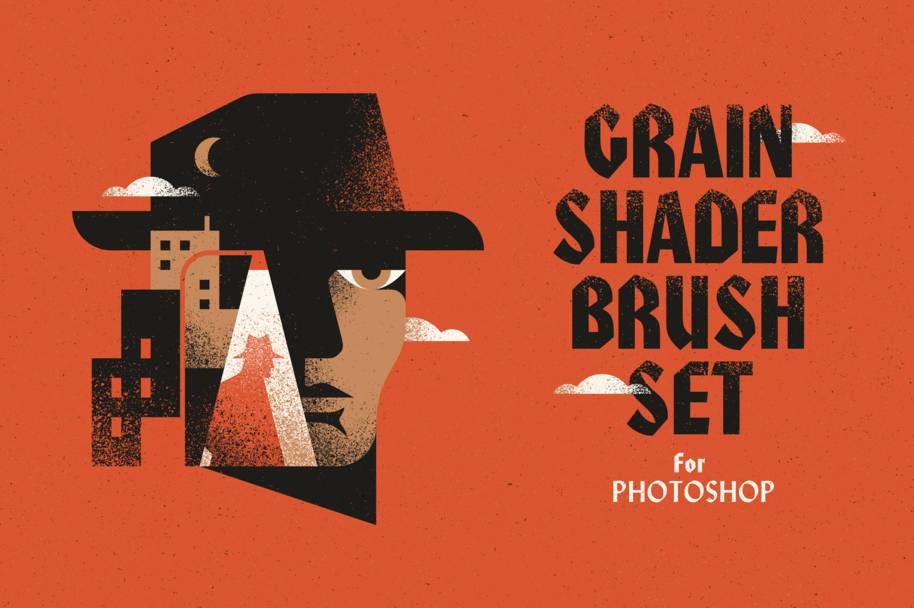 TGTS Grain Shader Brush Set for Photoshop