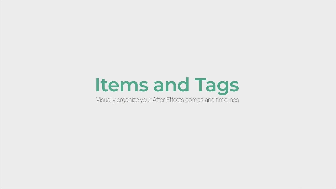 Items and Tags