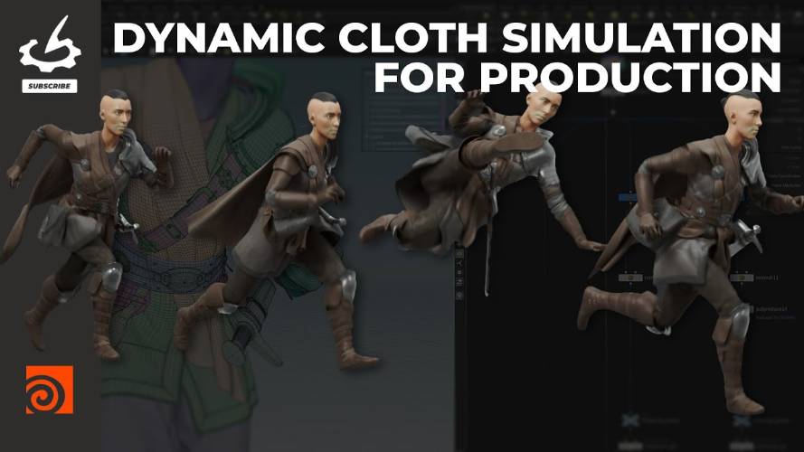 The Gnomon Workshop - Dynamic Cloth Simulation for Production Professional Houdini Workflow with Salah Hussein