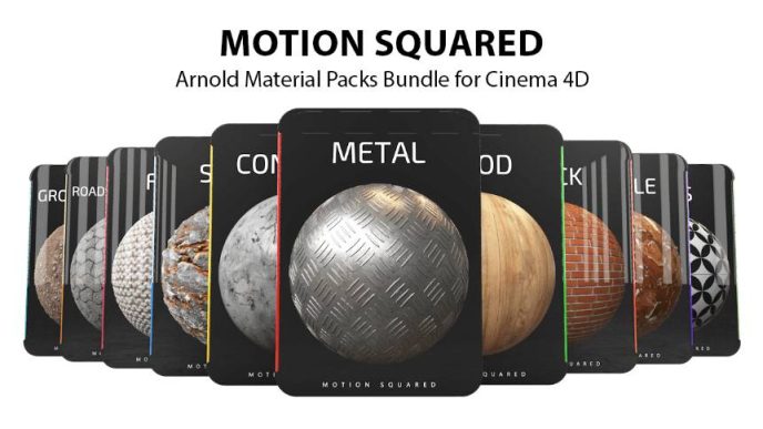Motion Squared - Arnold Material Packs for Cinema 4D
