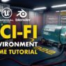 FlippedNormals - Sci-Fi Game Environment in Blender & UE4 Free Download Sci-Fi Game Environment in Blender & UE4