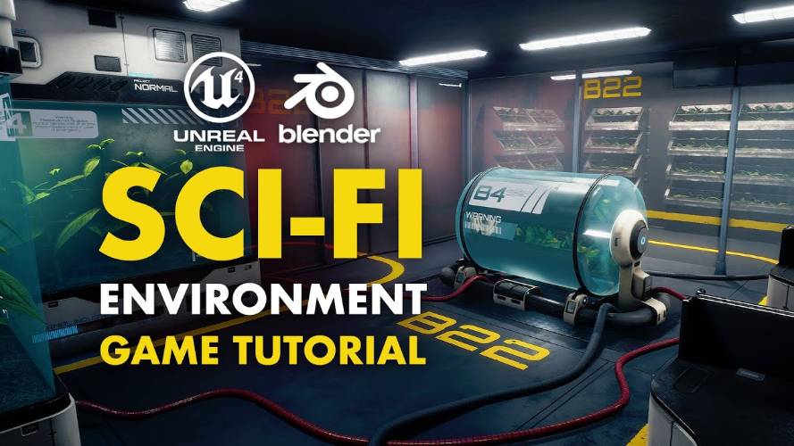 Sci-Fi Game Environment in Blender & UE4