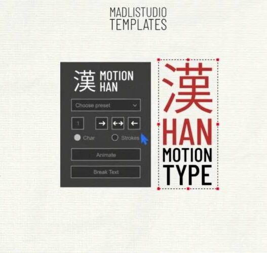 VideoHive 33058406 Han Motion Type Free Download Han Motion Type