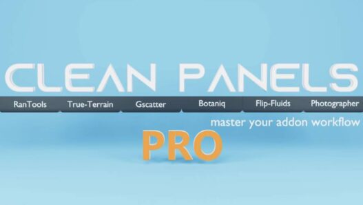 Clean Panels Pro 7.0.9 for Blender Free Download Clean Panels Pro