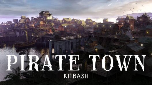 ArtStation - Pirate Town - Kitbash Set Blender Free Download Pirate Town