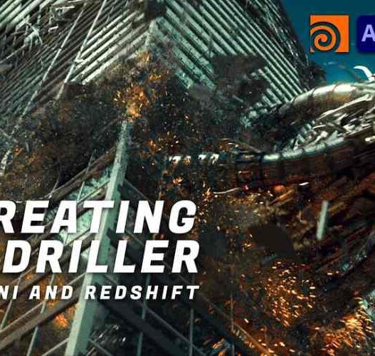 DoubleJump Academy – Recreating the Driller Scene in Houdini and Redshift