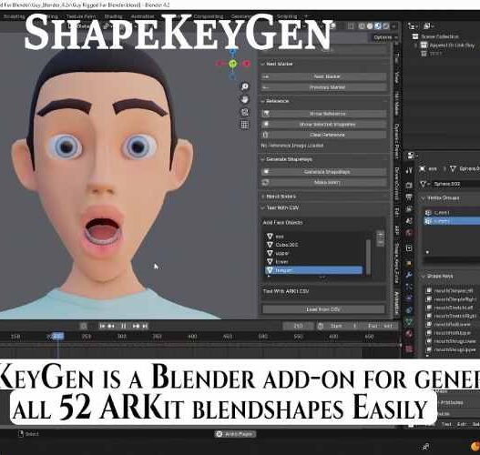 ShapeKeyGen 2.7 Addon for Blender Full Version Free Download ShapeKeyGen