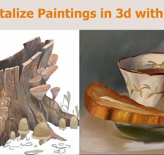 Revitalize paintings in 3D with Blender