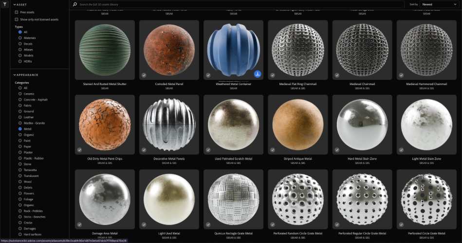 Adobe Substance Materials - Metal