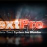 TextPro v1.0.1 for Blender Full Version Free Download TextPro