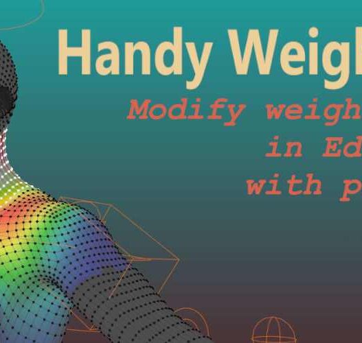 Handy Weight Edit 1.4.4 for Blender Full Version Free Download Handy Weight Edit