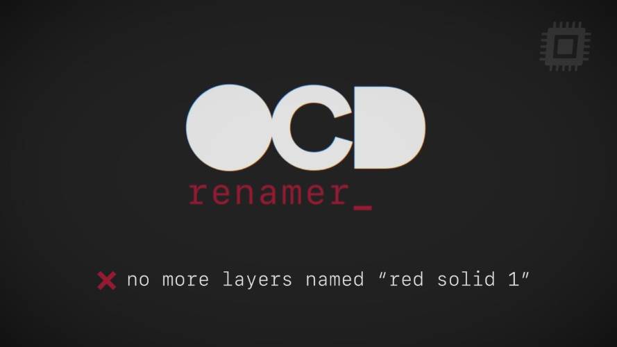 AEScripts OCD Renamer v1.1.6b for After Effects Free Download OCD Renamer