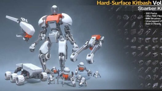 Gumroad - Hard-Surface Kitbash Vol.1