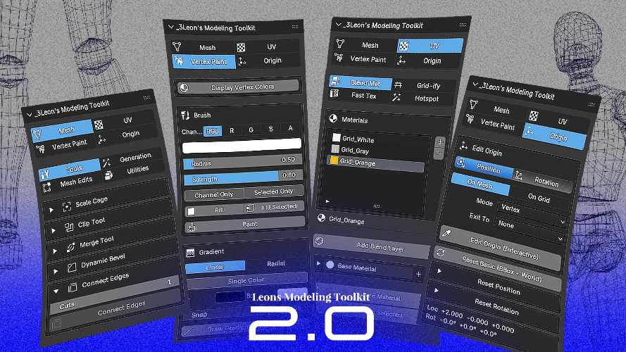 Leons Modeling Toolkit v2.0 for Blender Free Download Leons Modeling Toolkit
