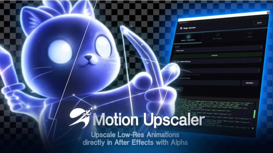 AEScripts Motion Upscaler v1.0.0 for After Effects Free Download Motion Upscaler