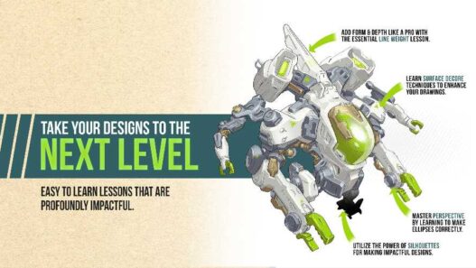 Gumroad - Learn to Draw Robots & Mecha - An Essential Course