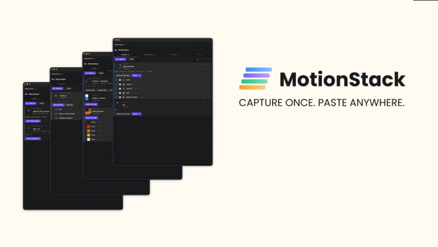 AEScripts MotionStack v1.0 for After Effects Free Download MotionStack