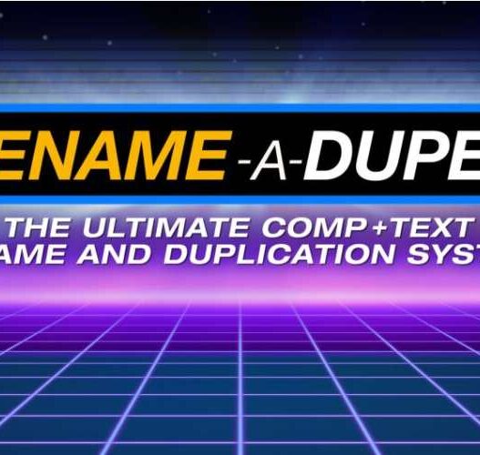 AEScripts Rename-a-Duper v1.0 Free Download Rename-a-Duper