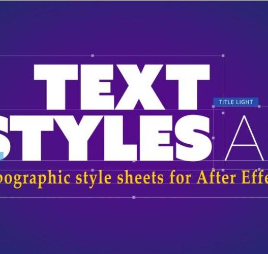 AEScripts Text Styles AE v1.0 for After Effects Free Download Text Styles AE